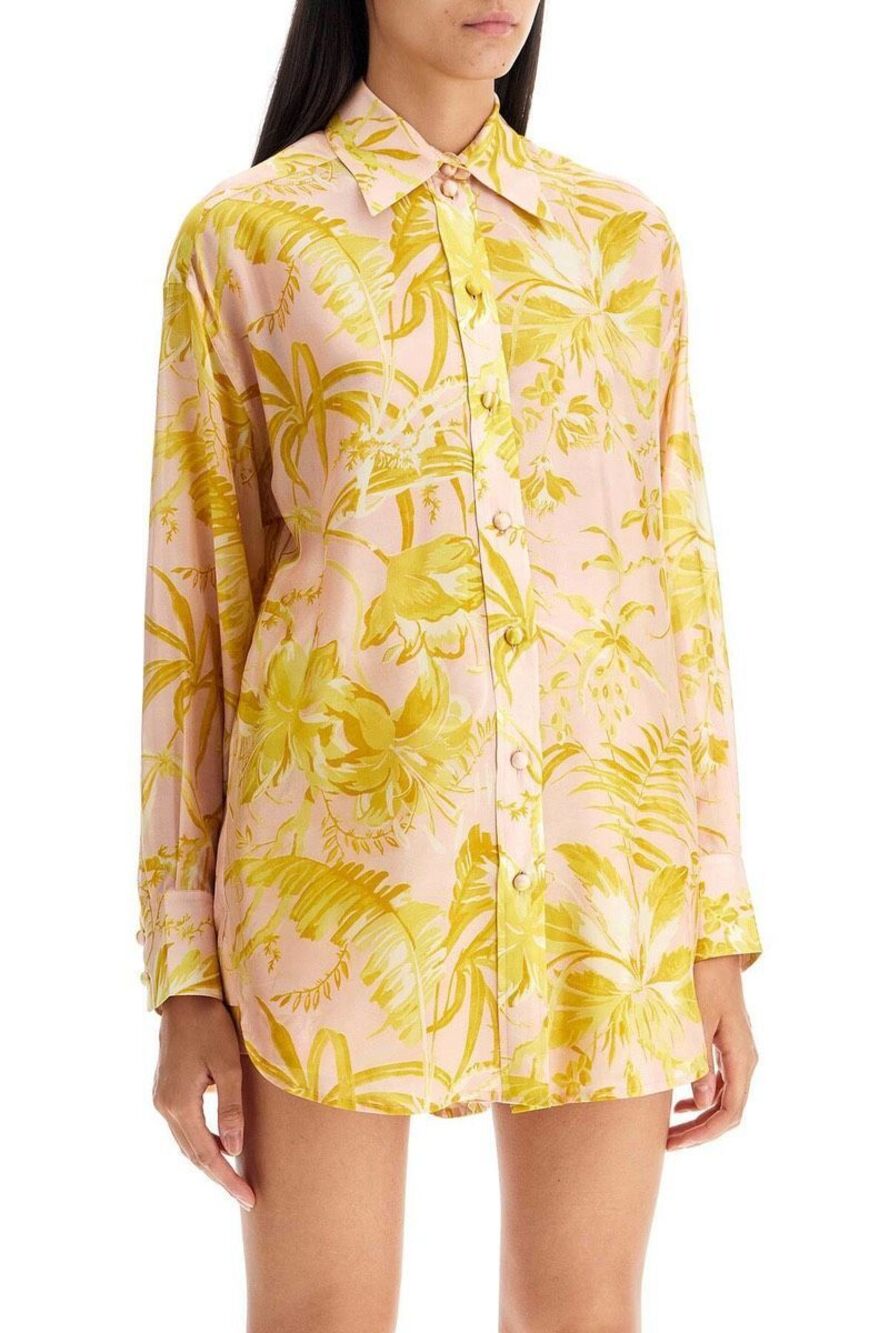 ZIMMERMANN silk floral print shirt Pink Size Zimmermann 1 (Small) $595